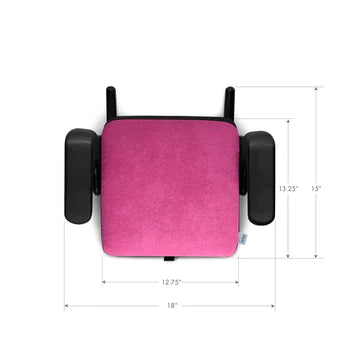 Product dimensions of the Clek Olli Booster Seat front