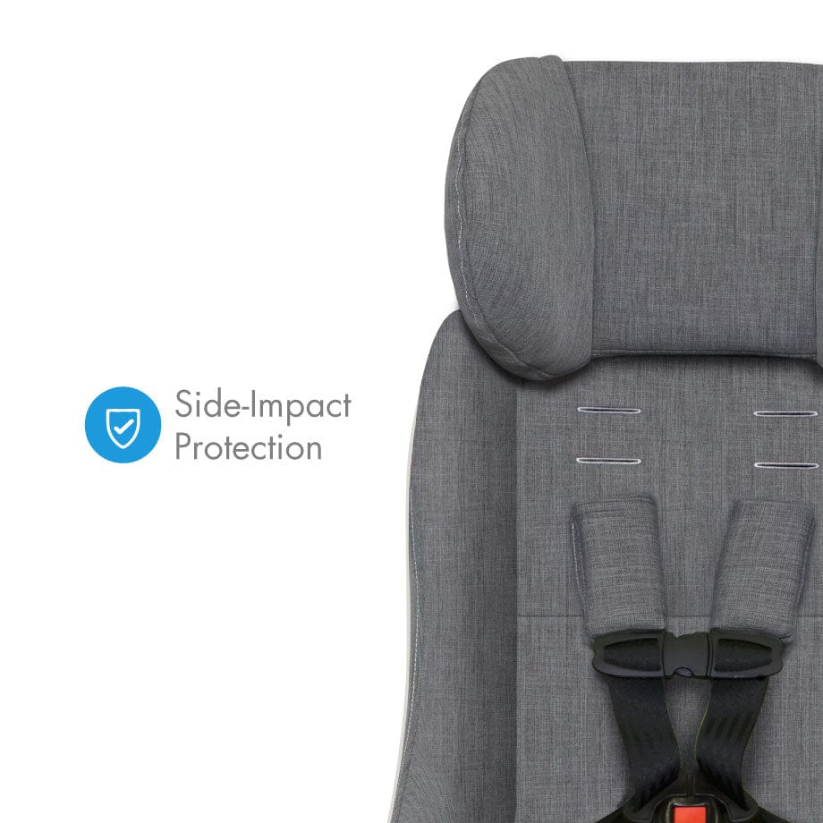 Convertible car seat outlet head support