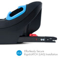 Close-up of a Clek Liing car seat with Rigid-LATCH installation system on a white background all-groups