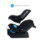 Clek Liing car seat with side-impact protection feature on a white background all-groups