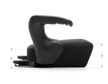 Clek Ozzi booster seat product dimensions side view