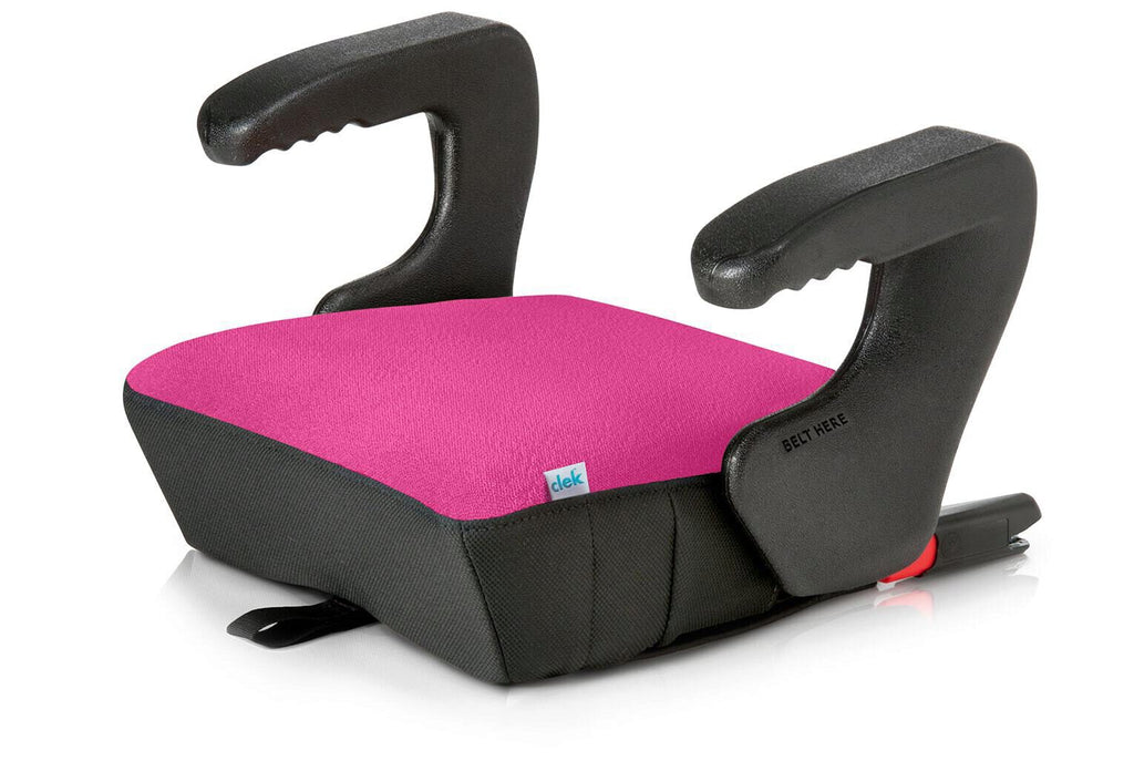 Clek olli booster seat for kids in flamingo fabric