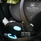 Clek Liing closeup highlighting Ziip FR-Free PFAS-Free Fabrics all-groups