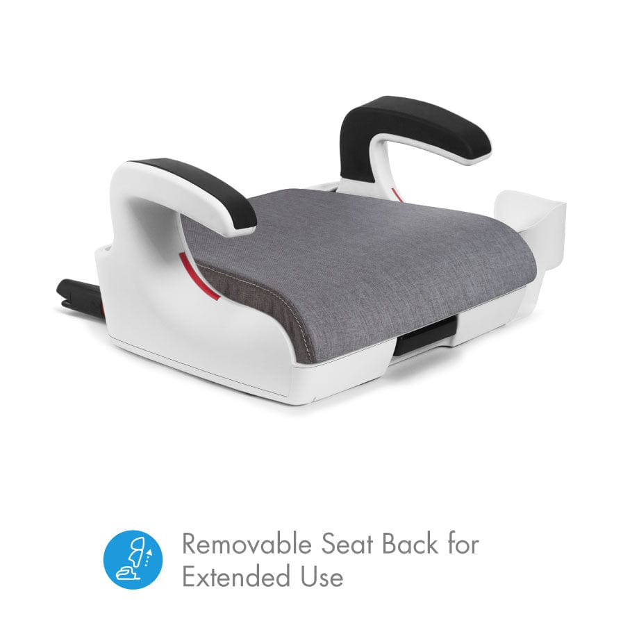 High back booster clearance seat with latch system