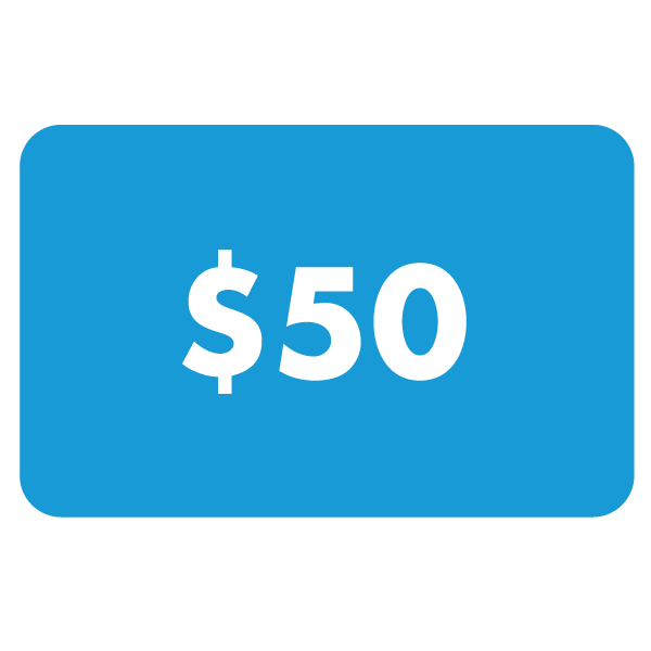 50 gift hot sale card